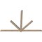 Ekena Millwork Kennewick Smooth Timber Gable Bracket, Douglas Fir, 84"W x 56"H x 1 1/2"D x 3 1/2"F, 16/12 Pitch GBW084X56X0204KEN00SDF - alternate 2